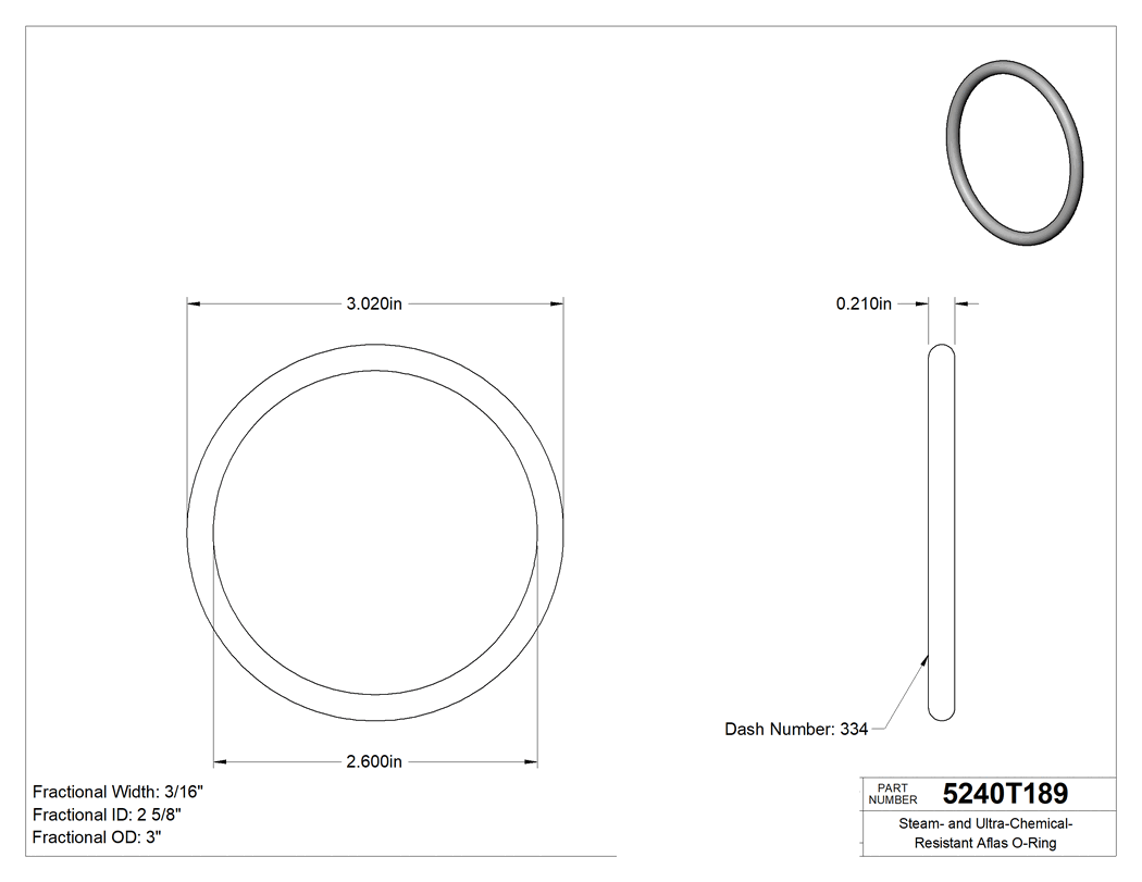 Technical drawing - 5240T189